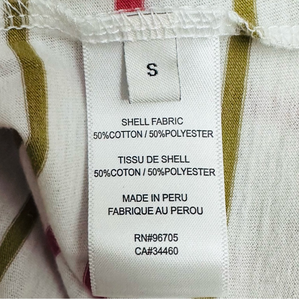 Rebecca Taylor A-Line Puffed Sleeve Striped Shirt - Picture 7 of 8